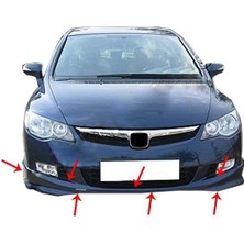 Drs Tuning Honda Civic 8 Ön Tampon Altı Fiber 2006-2008