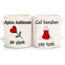 Kupa Burada Aşk Sevgili Kupası (Iki Adet Gönderilecektir.)