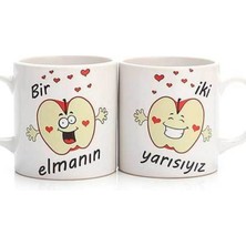 Kupa Burada Sevgililer Günü Kupa Bardak Çift  (Iki Adet Gönderilecektir.)