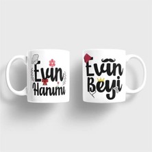 Kupa Burada Aşk Sevgili Çift Kupaları  (Iki Adet Gönderilecektir.)