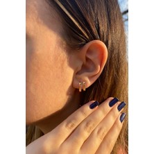 Gençtaş Kuyumculuk 14 Ayar Altın Sade Küpe