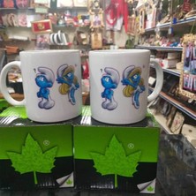Kupa Burada Aşk Sevgili Çift Kupaları  (Iki Adet Gönderilecektir.)