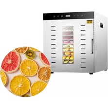 Dalle SS-12H Paslanmaz Çelik 12 Tepsili Çift Katmanlı Gıda Kurutma Makinesi