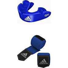 Adidas Opro Bronz Sporcu Dişliği ve Boks Bandajı 3,5 Metre 2'li Set