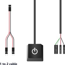 Sharplace Kafe Masaüstü Renkli Uzatma Kablosu Bilgisayar Malzemeleri ile Güç Açma Düğmesi (Yurt Dışından)