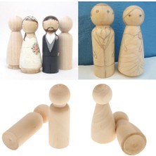 Basto 40 Paket 65MM Bitmemiş Ahşap Bebekler, Peg Insanlar, Bebek Gövdeleri, Ahşap (Yurt Dışından)