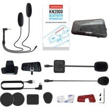 Knmaster KN2000 Motosiklet Kask İntercom Bluetooth İntercom Kulaklık Seti Karbon