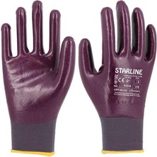 Starline E-161302 Mor Nitril Eldiven No:10
