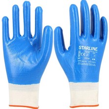 Starline E-161301 Mavi Nitril Eldiven No:9