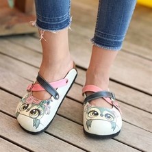 Azizsahinshoes 5402 Baykuşlu Çapraz Sabo Terlik