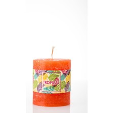 Missi 7x8 Silindir Mum Turuncu