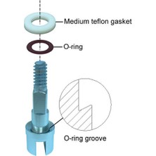 Catrne Dalış Tank Valfi Kauçuk Mili  (Yurt Dışından)