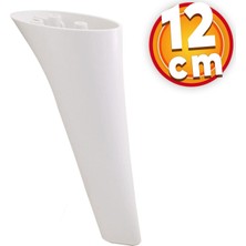 Nzb Lüks Mobilya Kanepe Sehpa Tv Ünitesi Koltuk Ayağı 20 cm Beyaz Baza Ayak