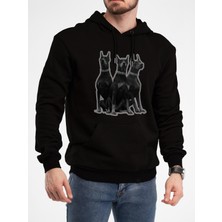 Tshirt-Sweat Oversize Sweatshirt & Hoodie Doberman Baskılı