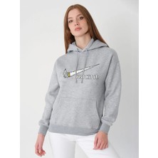 Tshirt-Sweat Oversize Sweatshirt & Hoodie Just Hıt It Baskılı