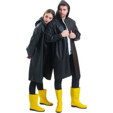 T Rain Yağmurluk Siyah Unisex Su Geçirmez