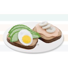 Mother And Toys Keçe Oyuncak - Avokado Tost Oyun Seti - Felt Toys - %100 El Yapımı