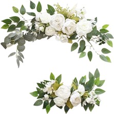 Vonluxe 2pcs El Sanatları Düğün Centerpieces Kiti Çiçek Swag Yapay Opsiyon1 D (Yurt Dışından)