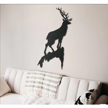 BCD Wood Decor Deer V.2 Dekoratif Metal Tablo