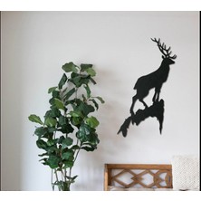 BCD Wood Decor Deer V.2 Dekoratif Metal Tablo