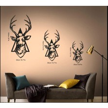 BCD Wood Decor Deer V.3 Dekoratif Metal Tablo