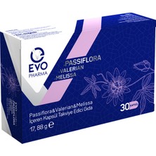 Evopharma Passıflora & Valerian & Melissa Içeren Takviye Edici Gıda 30 Kapsül