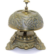 Keyfim Shop Dekoratif Masa Üstü Pirinç Resepsiyon Zili 18*15 cm