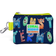 Coral High Kids Lacivert Fosforlu Sarı Bozuk Para Çantası 21826