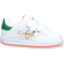 Kidessa 1509 Anatomik Taban Unisex Çocuk Sneakers Ayakkabı - NKT01509-BEYAZ Yeşil-30