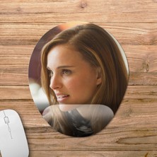 Pixxa Natalie Portman Bilek Destekli Mousepad Model - 3 Oval