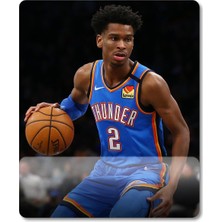 Pixxa Shai Gilgeous-Alexander - Oklahoma City Thunder - Nba Bilek Destekli Mousepad Model - 3
