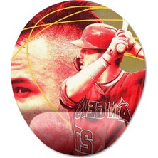 Pixxa Mike Trout Bilek Destekli Mousepad Model - 1 Oval