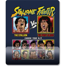 Pixxa Sylvester Stallone Fighter Bilek Destekli Mousepad Model - 1