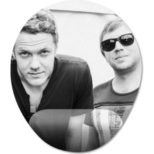 Pixxa Imagine Dragons Bilek Destekli Mousepad Model - 1 Oval