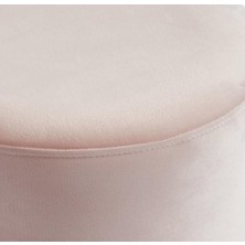 Elissa Home Prada Puf-Spor Dikişli Gold Detaylı Silinebilir Kadife Kumaş Modern Lüx Puf-Bench-Makyaj
