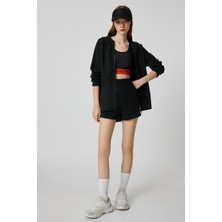 Koton Kadın Kapüşonlu Cepli Fermuarlı Sweatshirt 3SAK10013NK