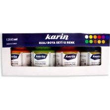 Karin  Guaj Boya Seti  12 Renk x 45 ml