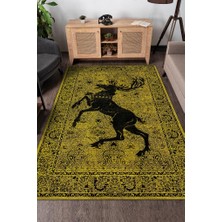 Homshtag Baratheon Hanedanı Dokuma Tabanlı Yıkanabilir Game Of Thrones Halısı
