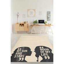 Homshtag Güneş ve Ay Dokuma Tabanlı Yıkanabilir Game Of Thrones Halısı