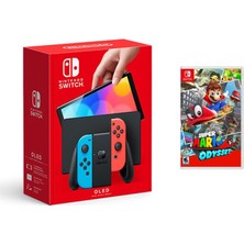 Nintendo Switch OLED Yeni Nesil Konsol 64GB + Super Mario Odyssey Oyunlu Bundle