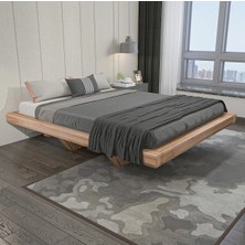 Enjoy Life Doğal Ahşap Tek ve Çift Kişilik Yetişkin Karyola Yatak Naturel Ağaç