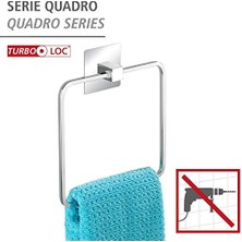 Wenko Paslanmaz Çelik Havlu Halkası Quadro, Delmeden Montajlama