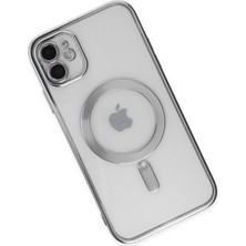 Dijimedia iPhone 11 Kılıf Kross Magneticsafe Kapak - Gümüş