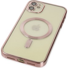 Happycase iPhone 11 Kılıf Kross Magneticsafe Kapak - Rose