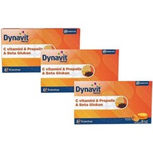 Dynavit Herbal Vitamin C & Propolis & Betaglukan 16 Pastil 3'lü