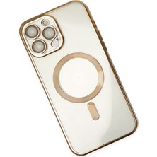 Happycase iPhone 13 Pro Kılıf Kross Magneticsafe Kapak - Gold