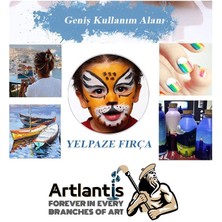 Artlantis Yelpaze Fırça Seti 6 Lı Resim Fırçası 1 Paket Suluboya Akrilik Boya Guaj Boya Yağlı Boya Yelpaze Fırca Seti