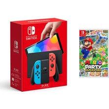 Nintendo Switch OLED Yeni Nesil Konsol 64GB + Mario Party Superstars Oyunlu Bundle
