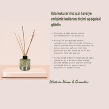 De Parfum Şakayık Çiçeği Kokulu Dekoratif 120 ml Bambu Çubuklu Oda Kokusu