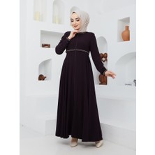 KMK Kombin Yazlık Mevlana Model Kadın Ferace Pardesü Desenli